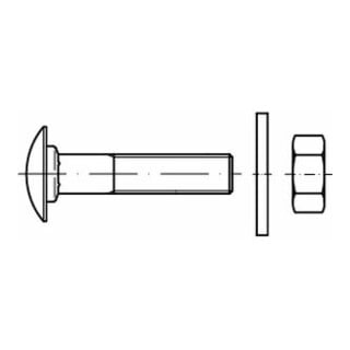 ART 89804 Zargenschraube im Set Stahl M 8 x 25 galv. verzinkt gal Zn FK