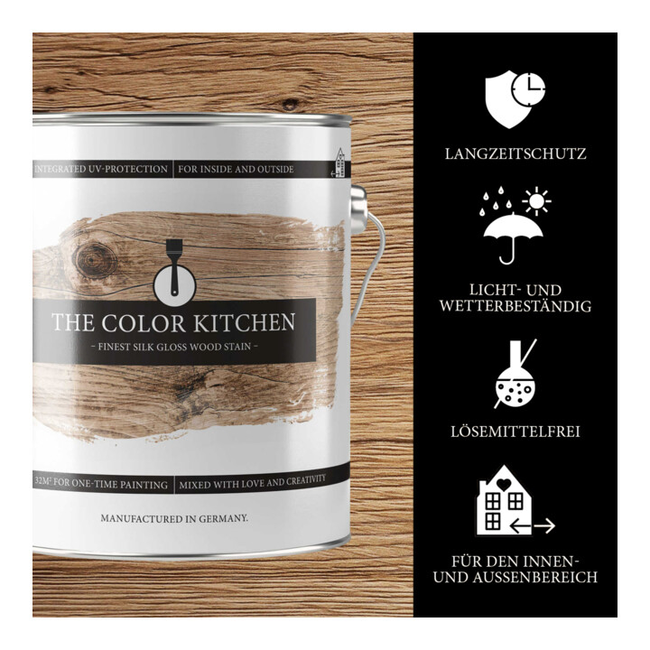 AS Creation Holzlasur The Color Kitchen Eiche seidenglänzend wetterfest 2,5 l