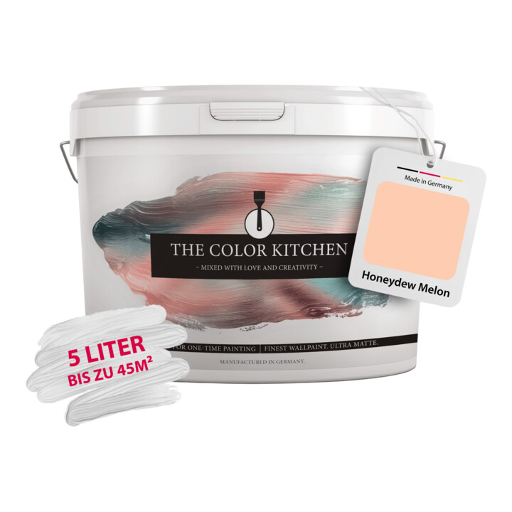 AS Creation Wandfarbe The Color Kitchen Honeydew Melon Rosa Hohe Deckkraft Matt 5,00 l