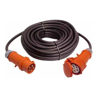 as-Schwabe CEE-Verlängerung 10m 32A IP44, H07RN-F5G4, 400V