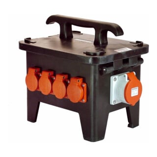 as-Schwabe Distributeur d'énergie de chantier M1 400V en caoutchouc plein