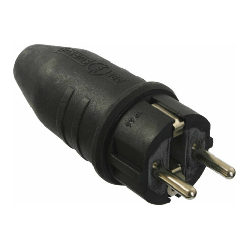 as-Schwabe Fiche en caoutchouc plein 230V / 10/16A