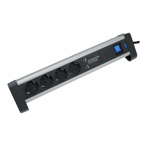 as-Schwabe Multiprise 4 prises ALUX avec support de table