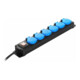 as-Schwabe Multiprise 6 prises IP44, 1,5 m H07RN-F3G1,5-1