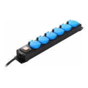 as-Schwabe Multiprise 6 prises IP44, 1,5 m H07RN-F3G1,5