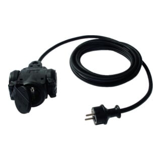 as-Schwabe Rallonge 3 voies 0,3 m câble H07RN-F3G1,5