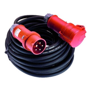 as-Schwabe Rallonge CEE 16A, 25m H07RN-F 5G2,5, 400 V