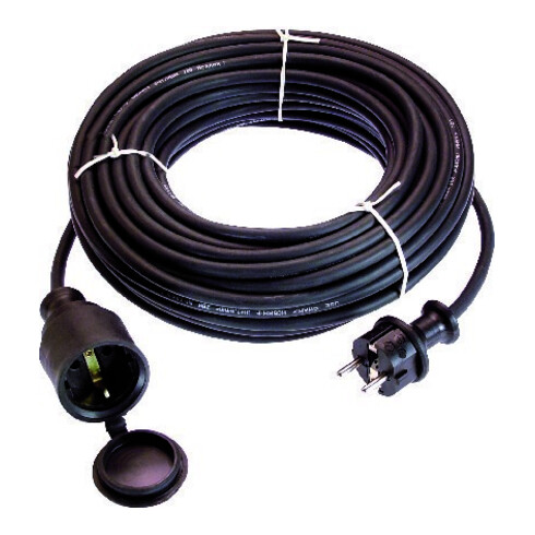 as-Schwabe Rallonge en caoutchouc 50 m H05RR-F 3G1,5 noir