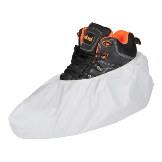 ASATEX Einwegüberschuh, PE, 17 cm hoch, weiß