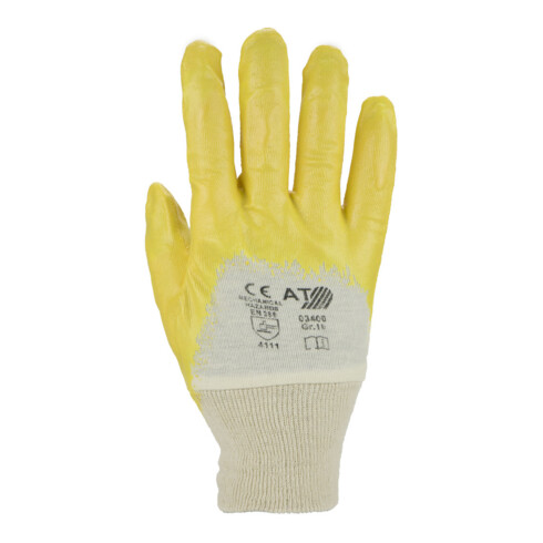ASATEX Gants, nitrile, taille 9, jaune