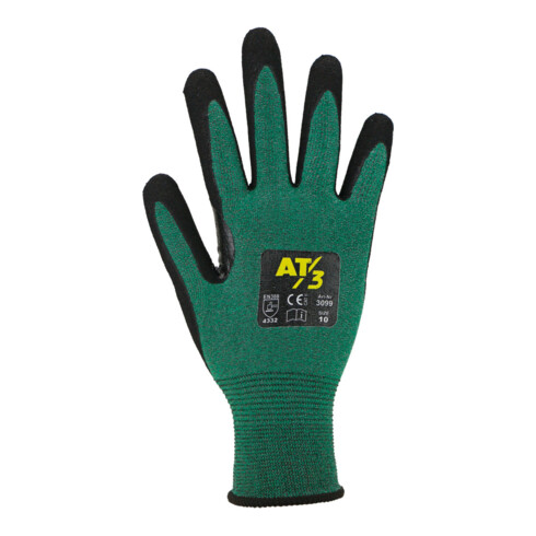 ASATEX Handschuh-Paar grün/schwarz, Handschuhgröße: 7