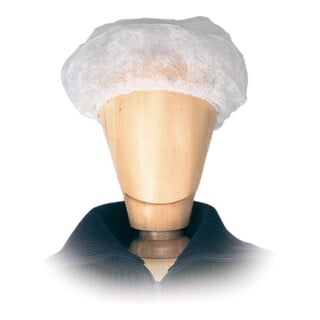 Asatex Kopfhaube D.50cm weiß Barettform Einweg in Box