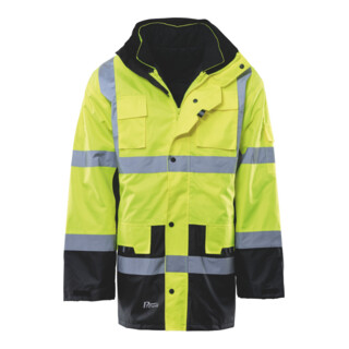 ASATEX Parka alta visibilità PREVENT, giallo / nero, Tg. unisex: 3XL