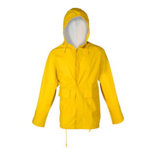 Asatex Regenjacke PU-Stretch mit Kapuze EN343 Kl.2 gelb