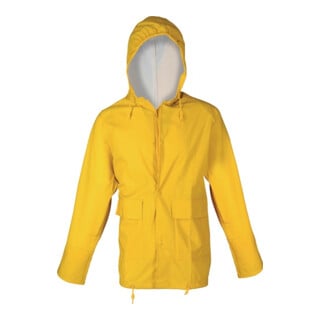 Asatex Regenjacke PU-Stretch mit Kapuze EN343 Kl.2 gelb