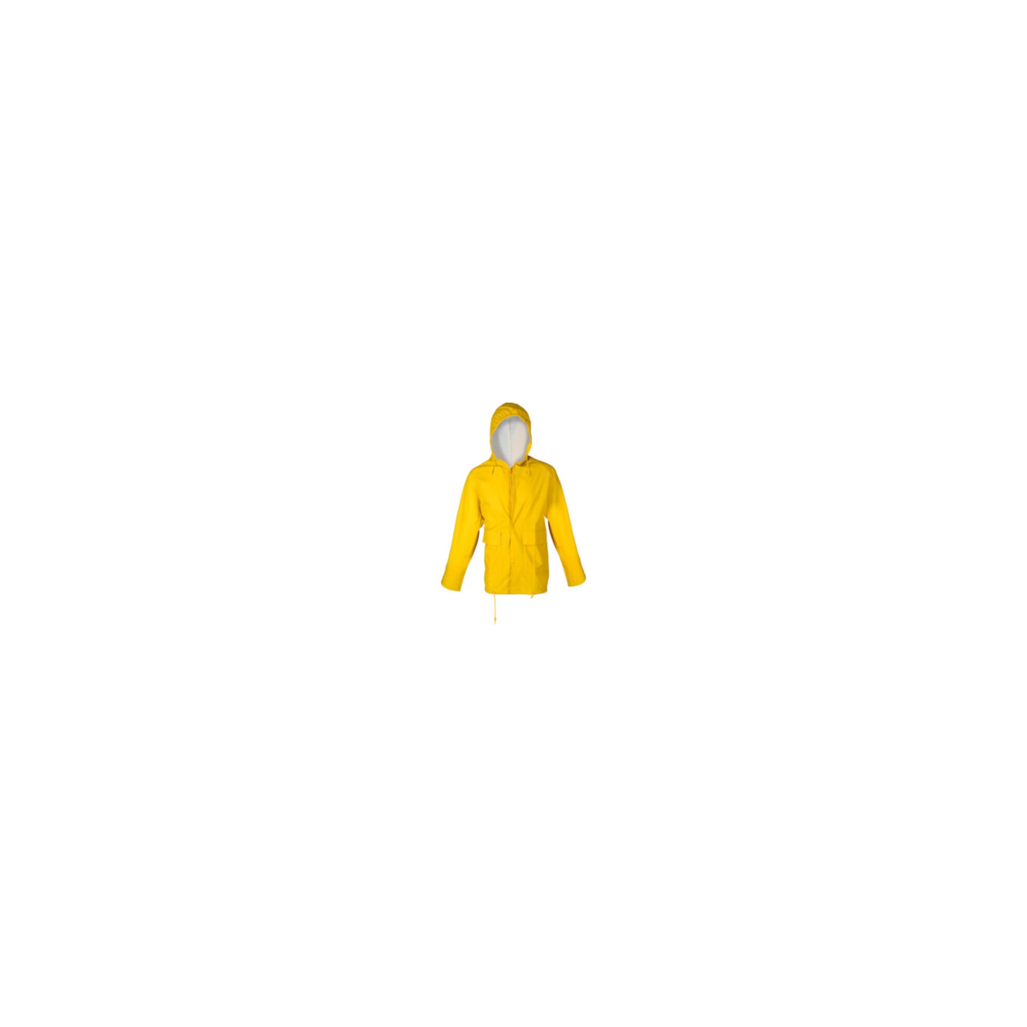 Asatex Regenjacke Gr.M gelb PU-Stretch m.Kapuze EN343 Kl.2 reißfest