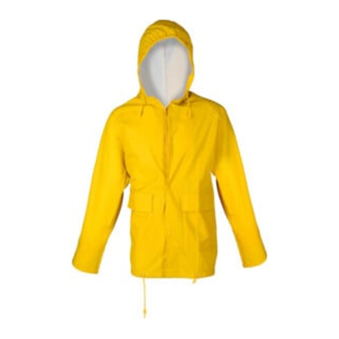 Asatex Regenjacke PU-Stretch mit Kapuze EN343 Kl.2 gelb