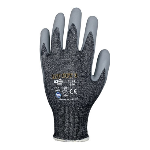 Asatex Schnittschutzhandschuhe HIT3, EN388 Kat. II, Level 3, Nitril-Mikroschaum