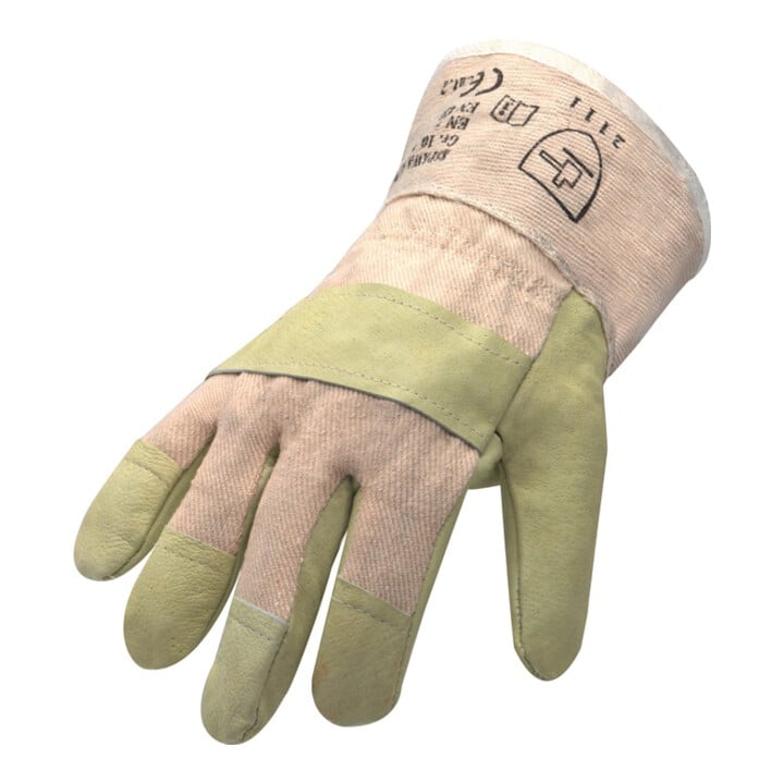 Asatex Schutzhandschuhe Top Gr.12 gelb Schweinevollleder gr.Stulpe