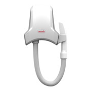 Starmix Asciugacapelli con tubo flessibile in plastica bianco