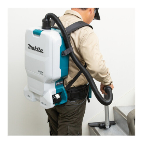 Aspirateur à dos Makita sans fil 2x18V (sans batterie, sans chargeur)