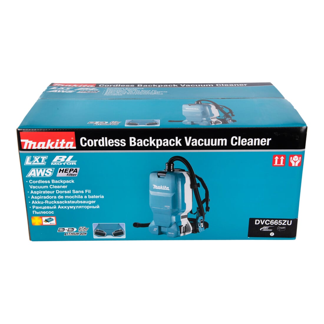 Aspirateur à dos sans fil Makita 2x18V DVC665ZU
