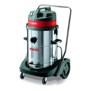 Aspirateur de nettoyage spécial Starmix (humide/sec) avec un conteneur en acier de 78l et 3 moteurs