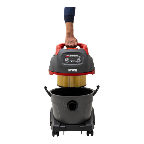 Aspirateur eau/poussières STIER SNT-20 Premium 1 400 W 20 l