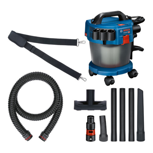 Aspirateur sans fil Bosch GAS 18V-10 L version Solo avec adaptateur pour outil électrique
