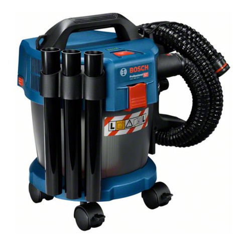 Aspirateur sans fil Bosch GAS 18V-10 L version Solo avec adaptateur pour outil électrique