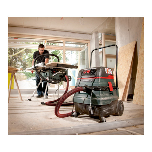 Aspirateur tous usages 50 M SC metabo, avec secoueur électromagnétique, carton