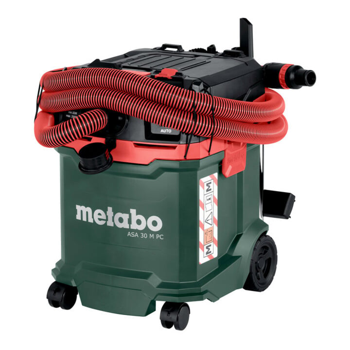Aspirateur tous usages Metabo ASA 30 H PC avec nettoyage manuel du filtre