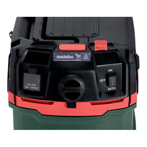 Aspirateur tous usages Metabo ASA 30 H PC avec nettoyage manuel du filtre