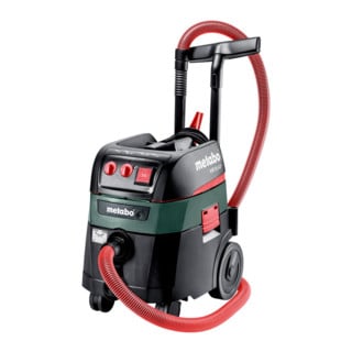 Aspirateur universel Metabo ASR 35 H ACP avec vibration électromagnétique et mesure de la différence de pression ; boîte en carton