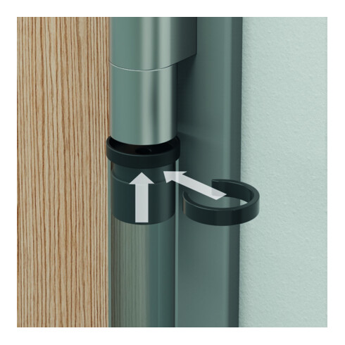 ASSA ABLOY Abdeckprofil FSA 8800 , S22, RAL9016, 1980mm