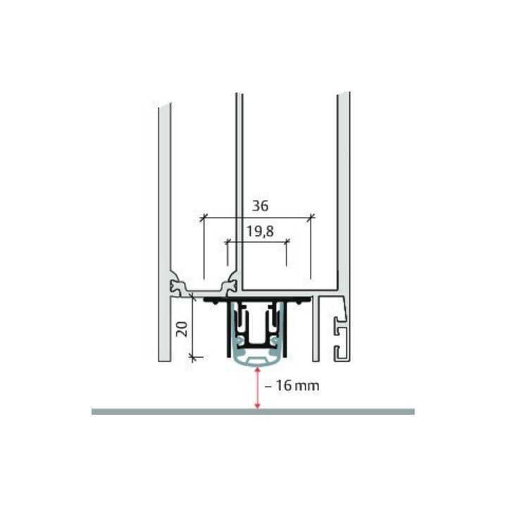 ASSA ABLOY Absenkdichtung Planet RO-pl,FH+RD 710 mm