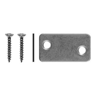ASSA ABLOY Auflaufplatte Typ 2 Edelstahl grau