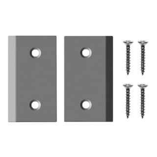 ASSA ABLOY Eckplattenset X3 VATyp 1 Edelstahl 55 x 29 x 1mm