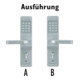 Assa Abloy effeff Code Handle Ausführung B VK 8mm 492-08---11---7