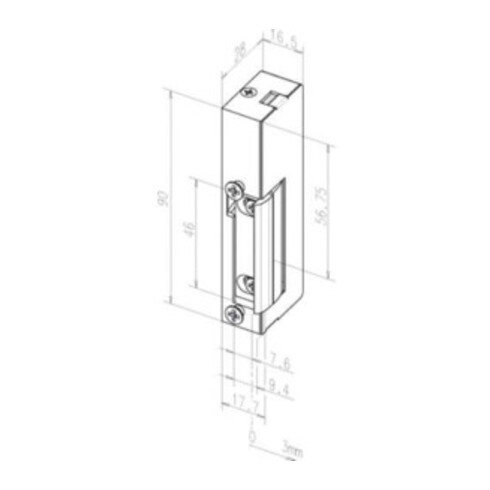 Assa Abloy effeff Elektro-Türöffner ohne Schließblech 19----------D11