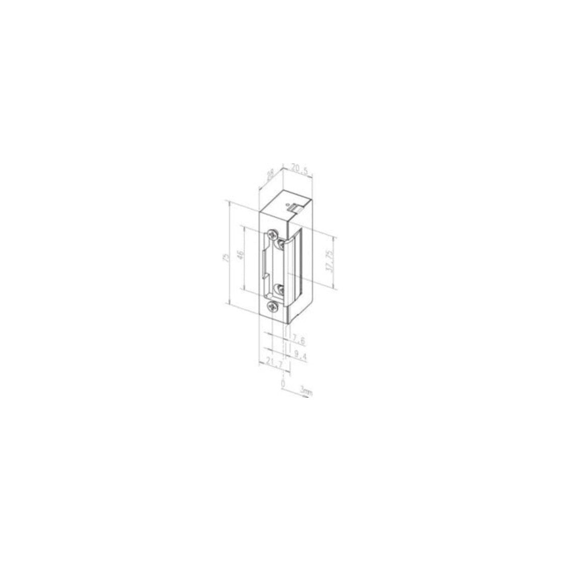 Assa Abloy effeff Elektro-Türöffner ohne Stulp. 12V 17----------E41