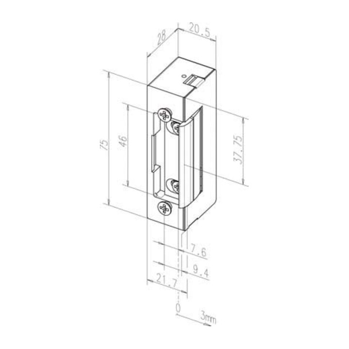 Assa Abloy effeff Elektro-Türöffner ohne Stulp. 12V 17----------E41