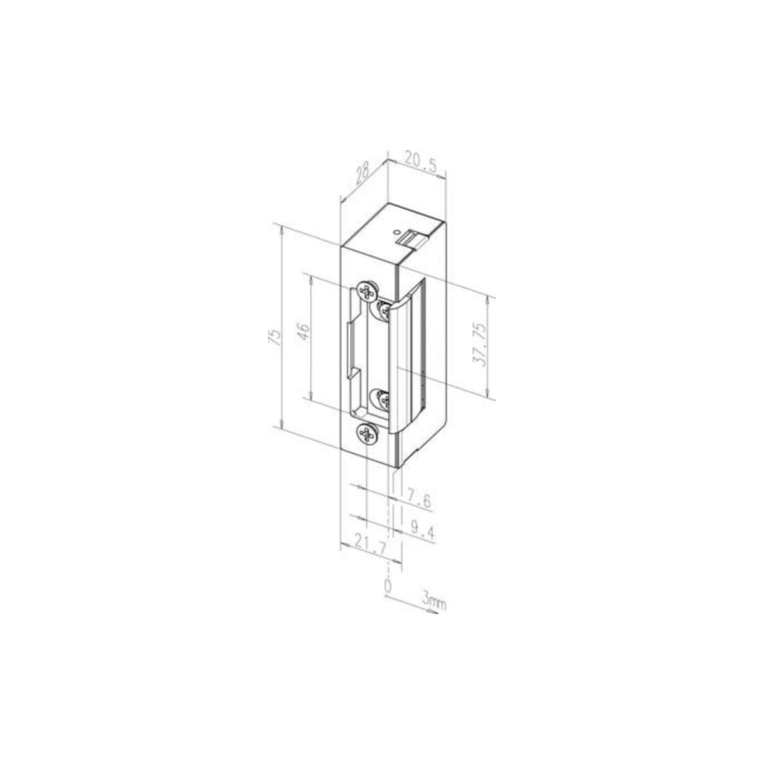 Assa Abloy effeff Elektro-Türöffner ohne Stulp. 12V 17----------E41