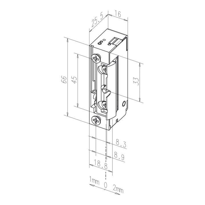 Assa Abloy effeff gâche électrique 128 E FAFIX SANS STU 128E--------A71