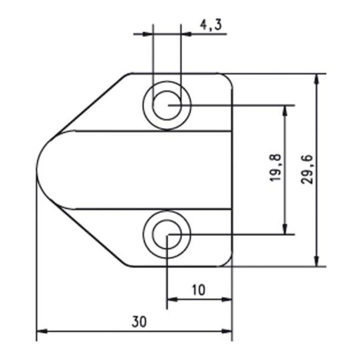 Assa Abloy effeff Kabelübergang f. Türrahmen 18cm 10318--------00