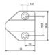 Assa Abloy effeff Kabelübergang Messing 30cm 10318 lang