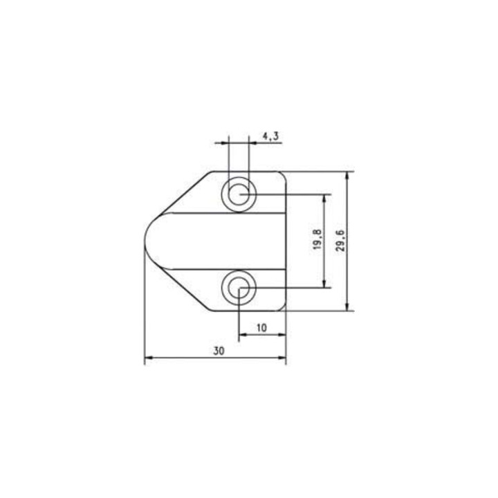 Assa Abloy effeff Kabelübergang Messing 30cm 10318 lang