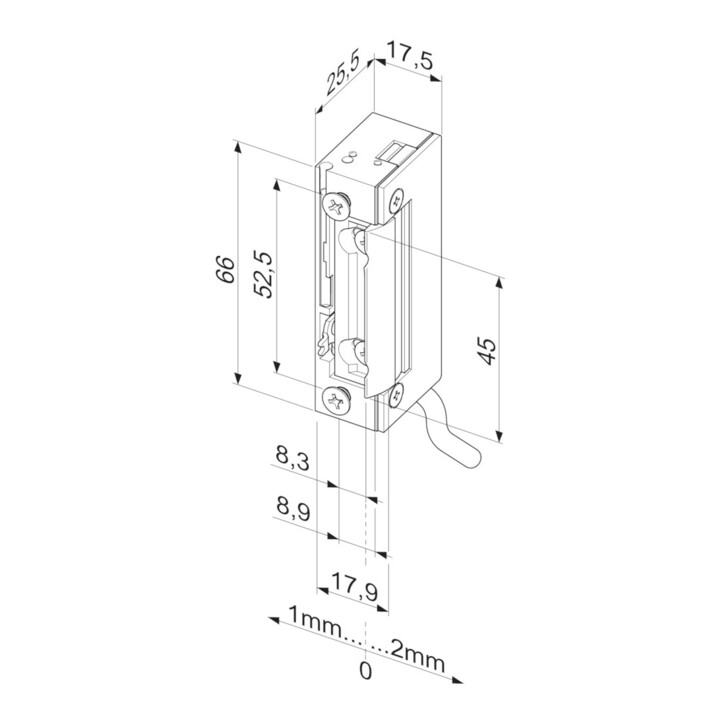 Assa Abloy effeff ouvre-porte 118WDE FAFIX sans gâche 118WE-------A71
