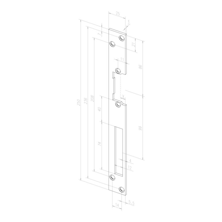 Assa Abloy effeff ouvre-porte or 17E HZ L/R go