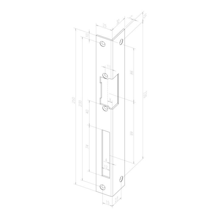Assa Abloy effeff ouvre-porte or 17E iW DIN G gauche